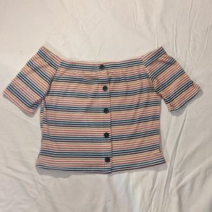 Striped crop top